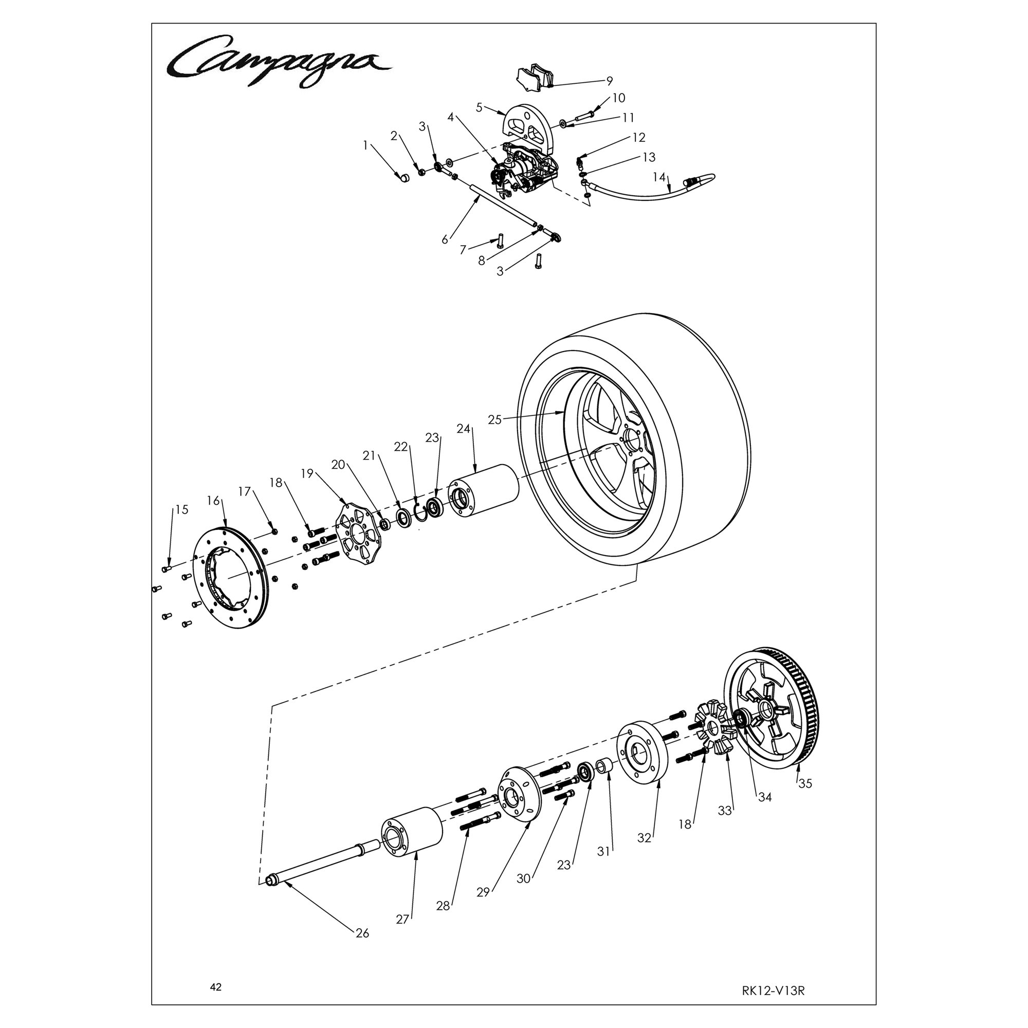 REAR WHEEL ASSEMBLY 