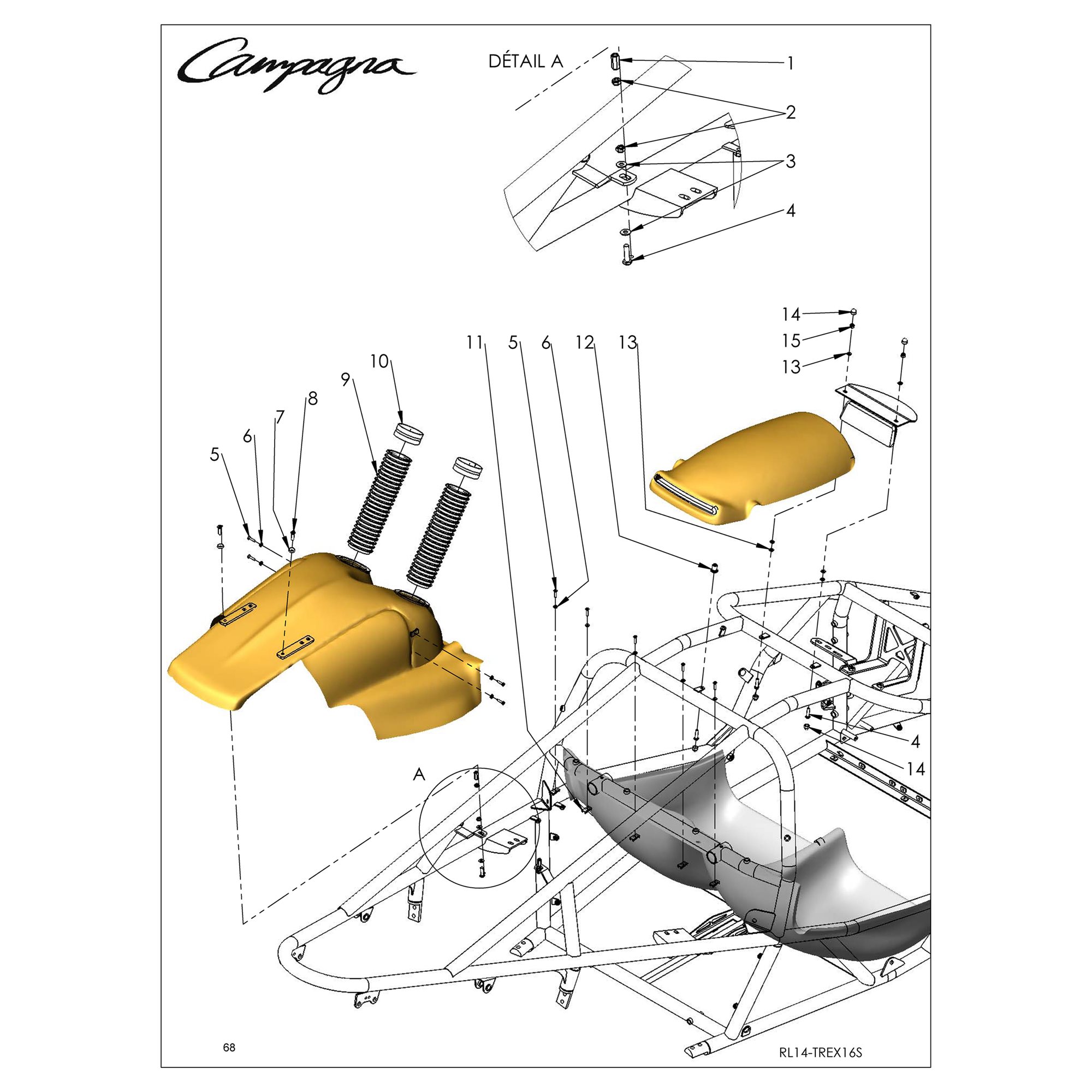 COUVRE MOTEUR ET SCOOP - INSTALLATION