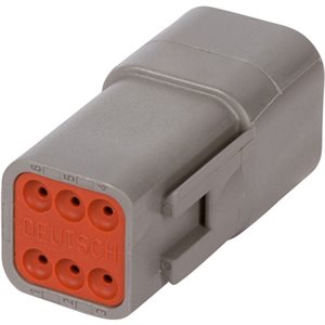 DEUTSCH MALE CONNECTOR 6 POS DT04-6P