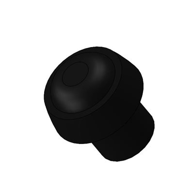 BLACK BUTTON 12MM WITH 15CM WIRE AND ZH CONNECTOR